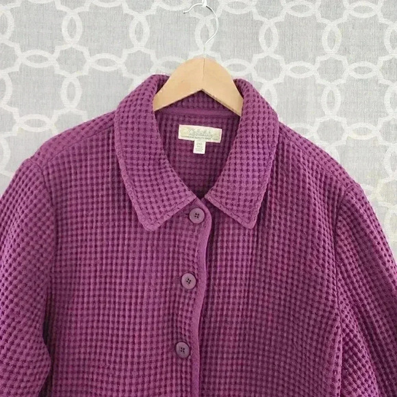 NWOT Cabela's Textured Button Purple Women's Blazer 2XL - Picture 3 of 9